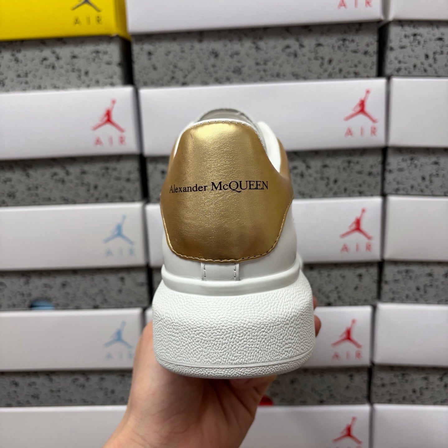 Alexander McQueen Gold Drip Sneakers