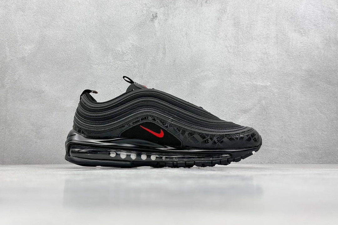 97 All-Over Print Black Red