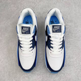 90 White/University Blue/Midnight Navy/Pure Platinum