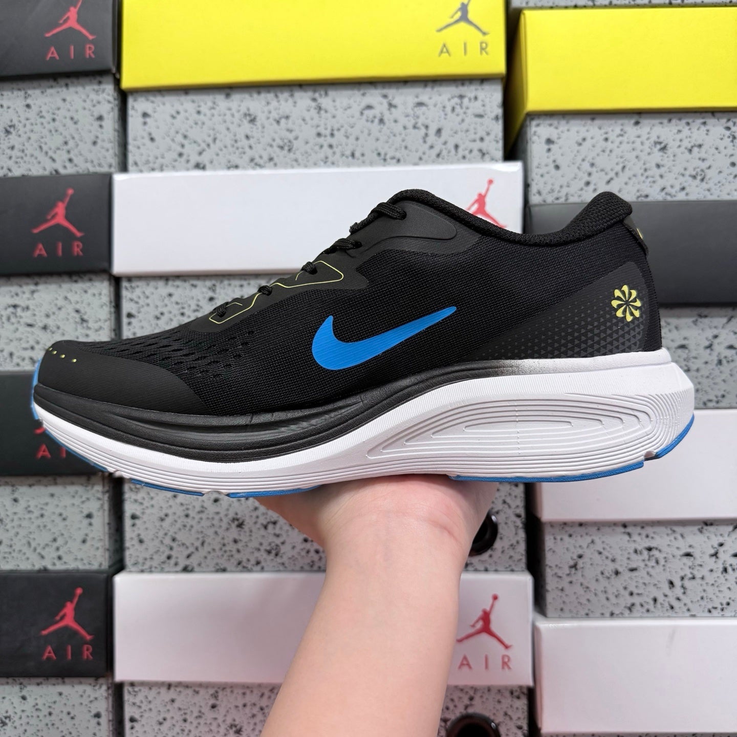 Nk Air Alphazoom Black/White/Blue