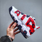 Uptempo Red Navy Camo