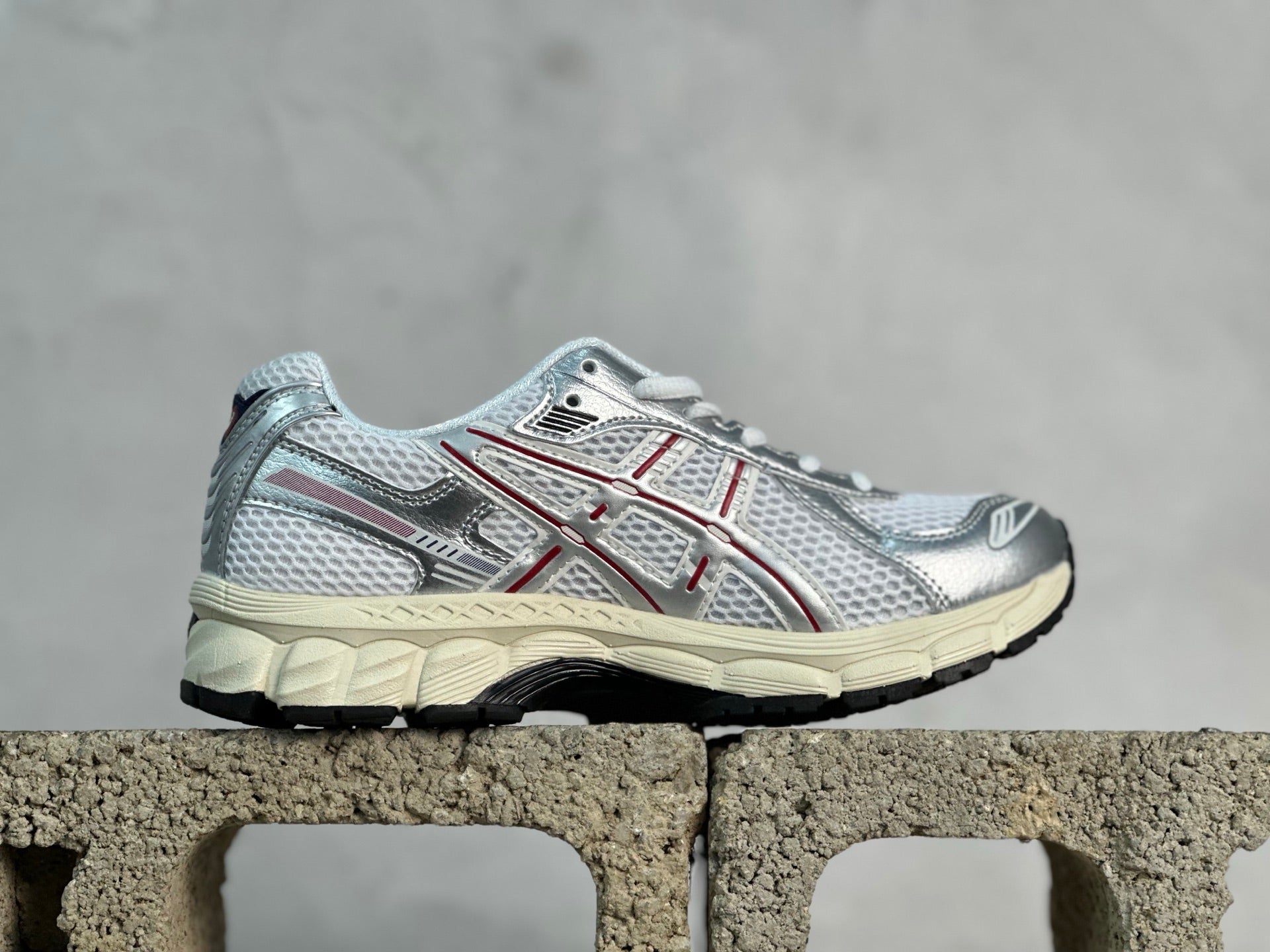 GEL-Kayano 12.1 Silver/Red