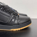 Trainer Black and Brown Sole