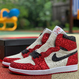 AJ1 High Glitter Red