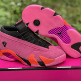 AJ14 Low Shocking Pink