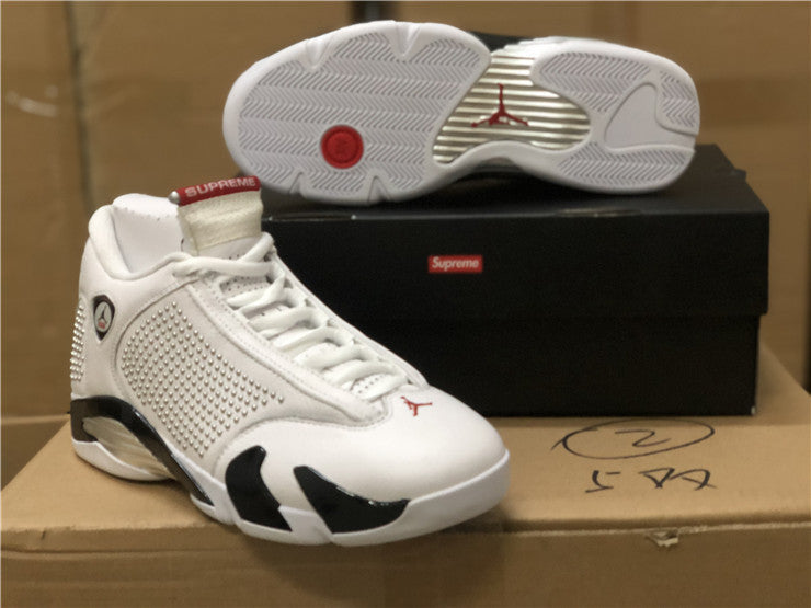 AJ14 Sup White and Red