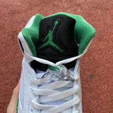 AJ 5 Burgundy Lucky Green