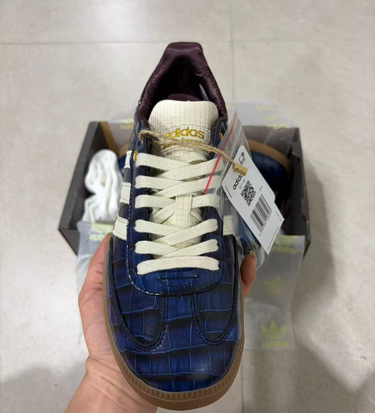 AD x Wales Bonner Samba Navy Croc