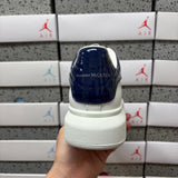 Alexander McQueen Mirror Dark Blue Drip Sneakers