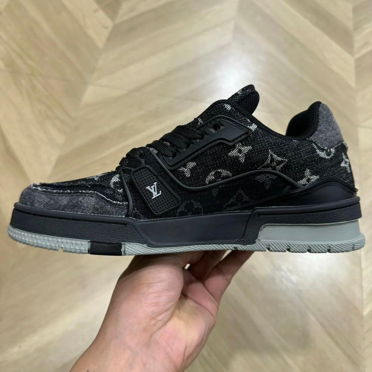 Trainer Jeans Black