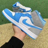 AJ1 MID University Blue Grey