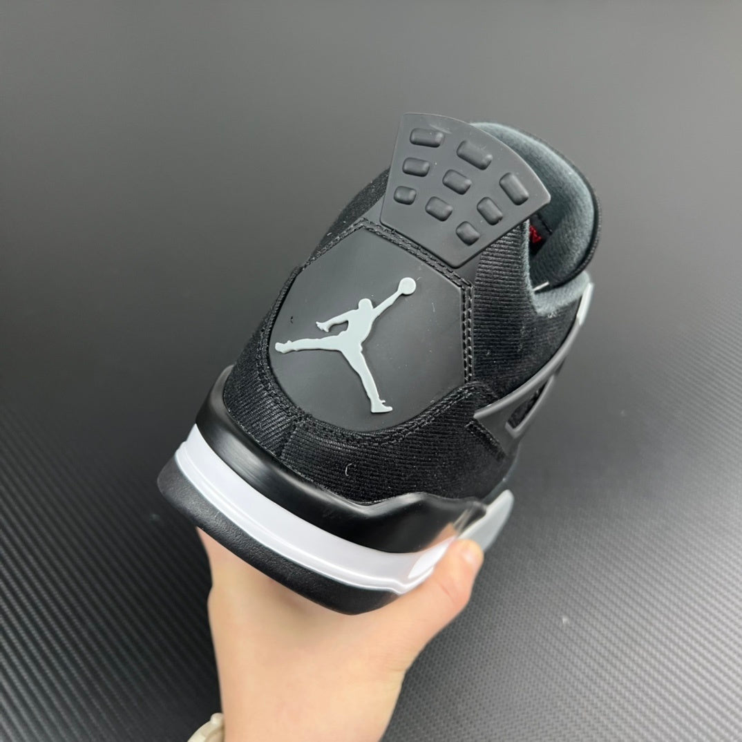 AJ4 Retro SE Black Canvas