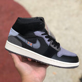 AJ1 MID Inside Out Black
