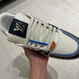 Trainer White and Navy Blue