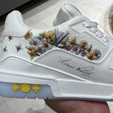 Trainer White and Flowers
