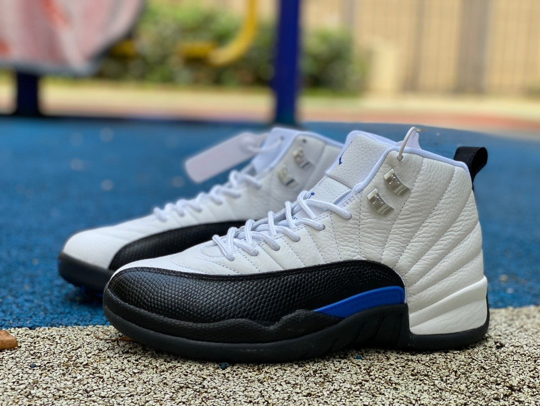 12 Blue Black and White