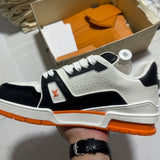 Trainer White and Orange