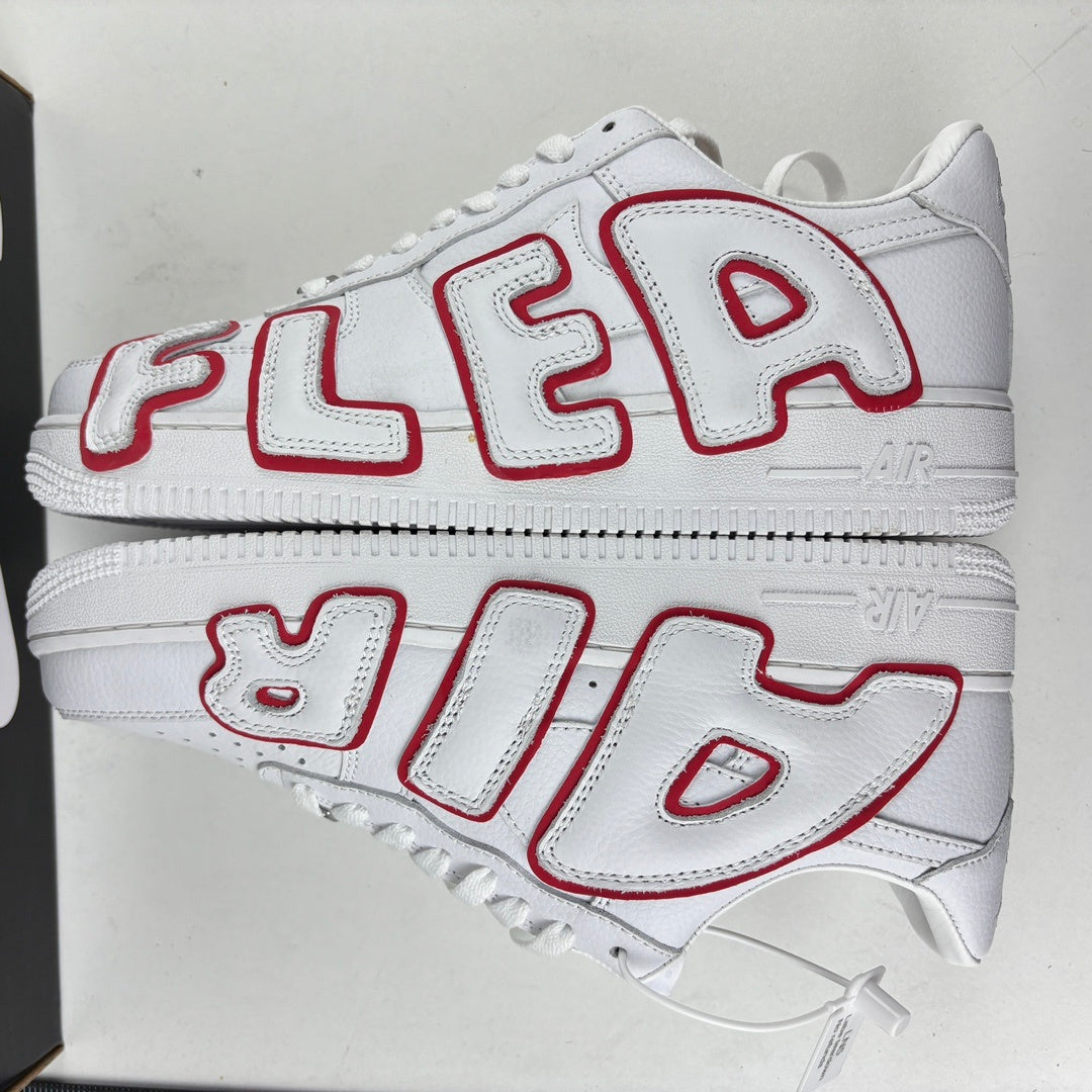 AF1 Flea White Red