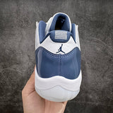 AJ11 Low Blue and White