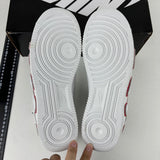 AF1 Flea White Red