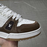 Trainer White and Brown