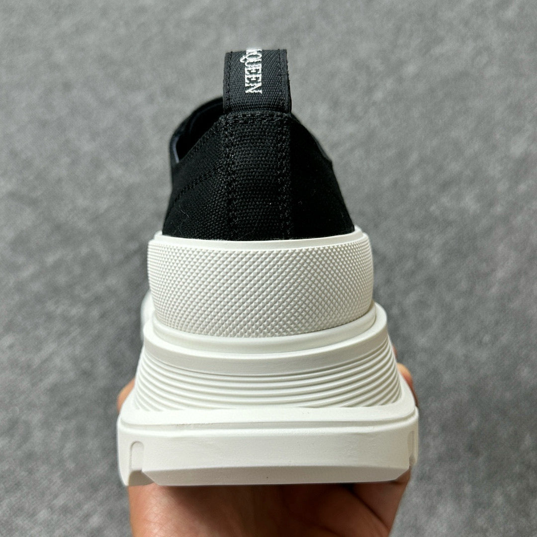 Alexander McQueen Black and White Drip Sneakers