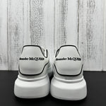 Alexander McQueen White and Black Drip Sneakers