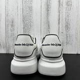 Alexander McQueen White and Black Drip Sneakers