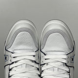 Trainer White and Dark Blue