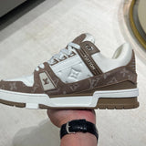 Trainer White and Brown