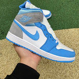 AJ1 MID University Blue Grey