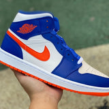 AJ1 MID Game Royal/Rush Orange