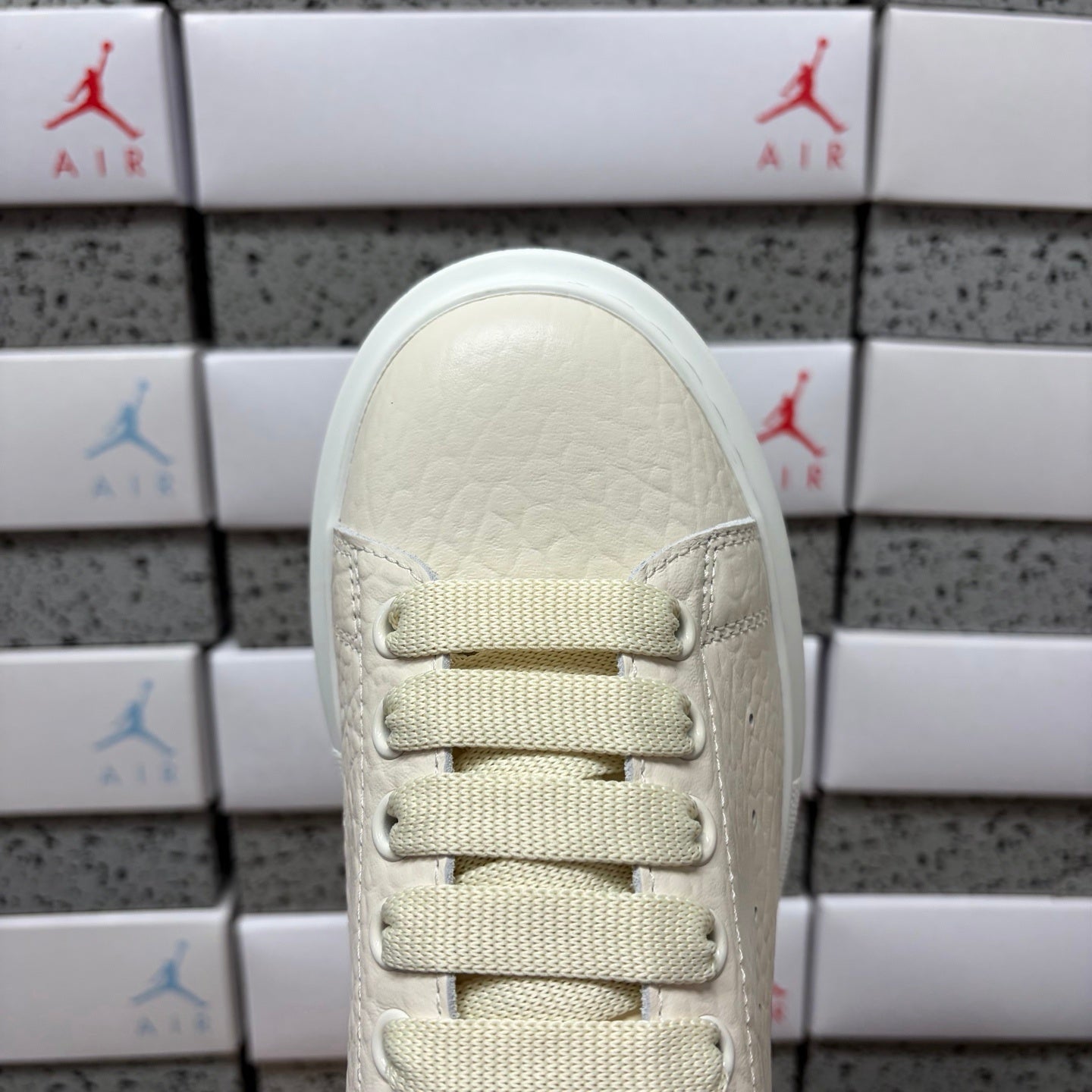 Alexander McQueen Beige Drip Sneakers