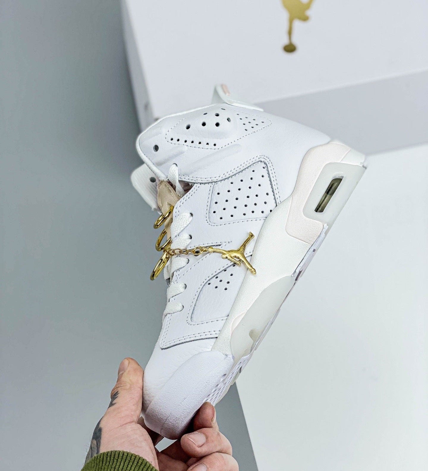 AJ6 Gold Hoops