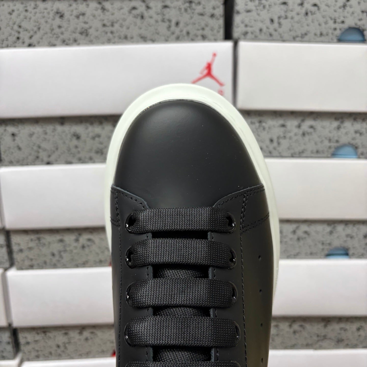 Alexander McQueen Black & White Drip Sneakers