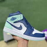 AJ1 MID Mystic Navy Mint Foam