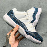 AJ11 Snake Blue