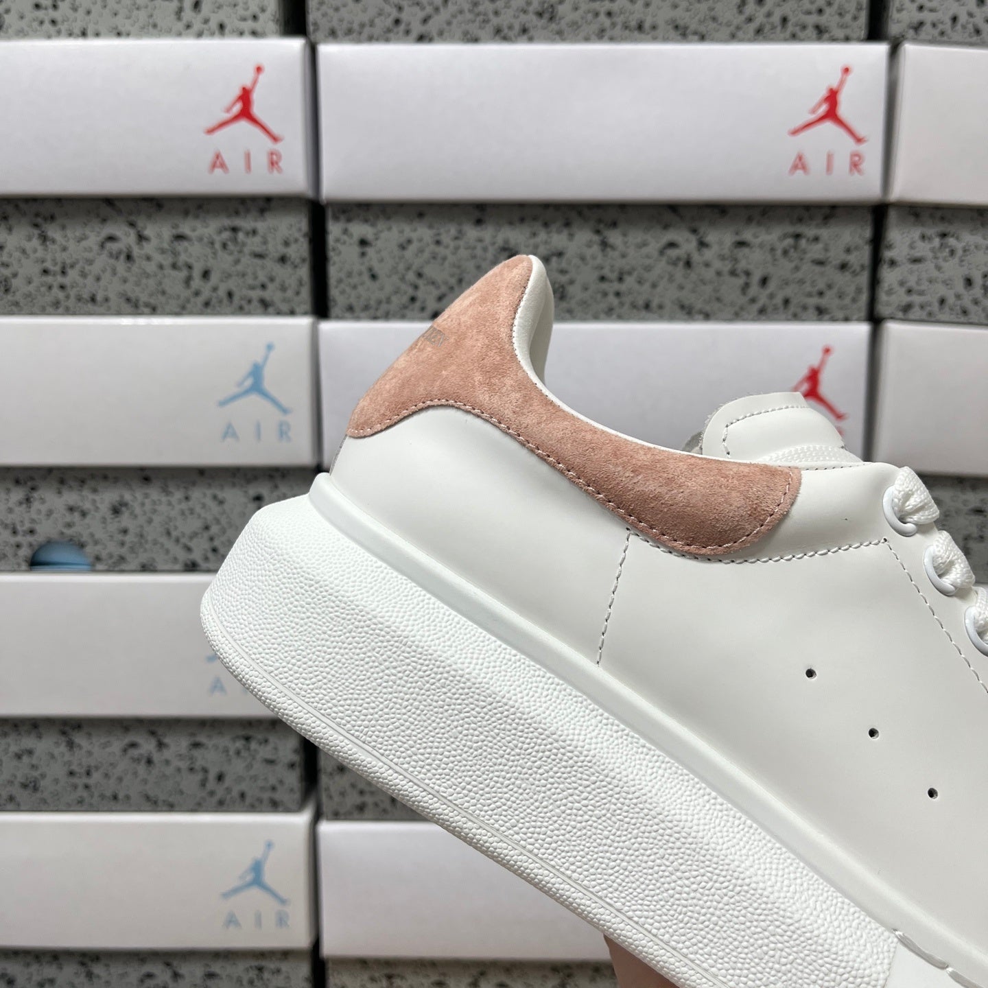Alexander McQueen Light Brown Drip Sneakers