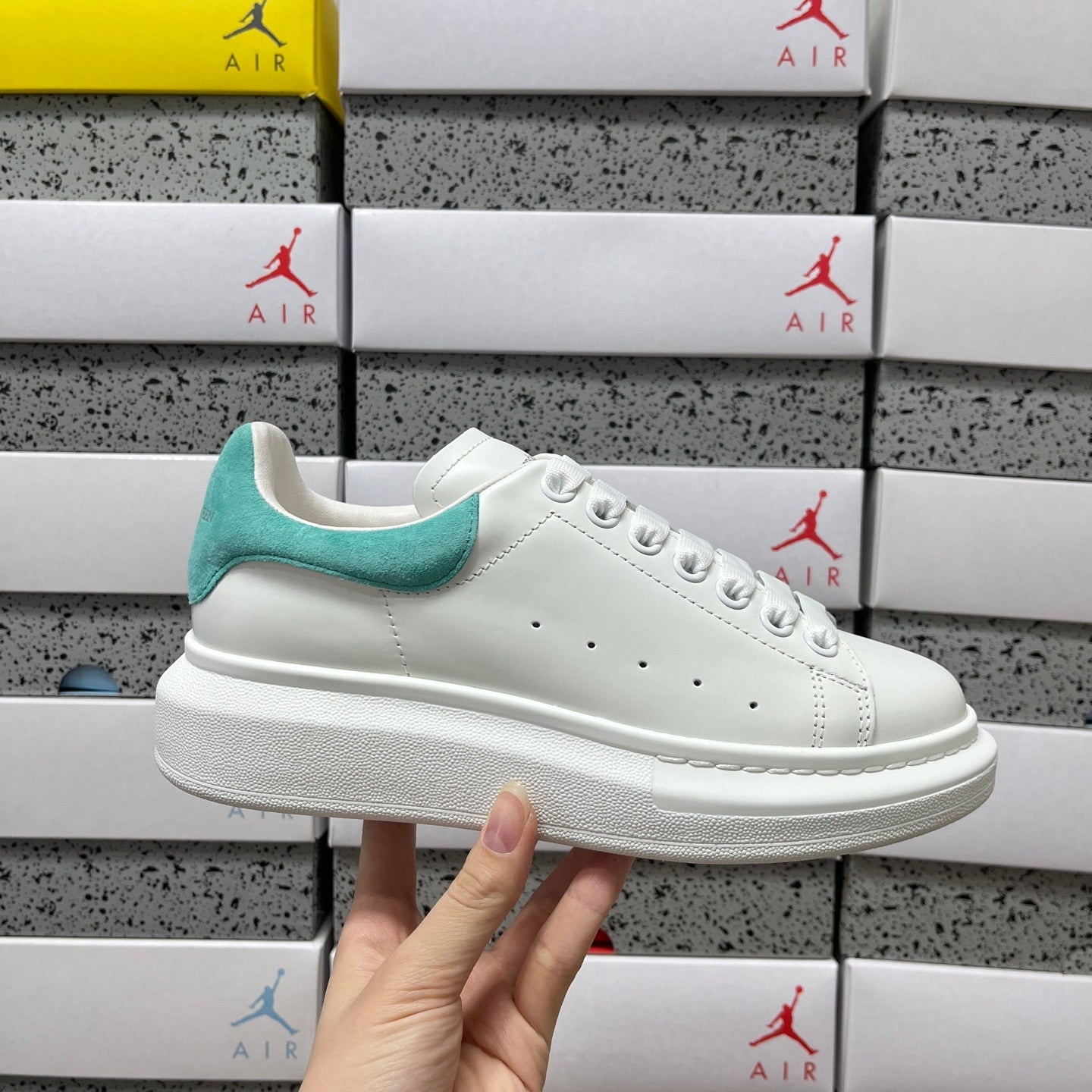 Alexander McQueen Tourquoise Drip Sneakers