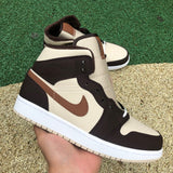 AJ1 MID Brown Basalt Oatmea