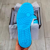 AJ1 Blue and balck