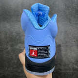 AJ 5 UNC University Blue
