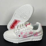 Trainer White and Pink Flowers