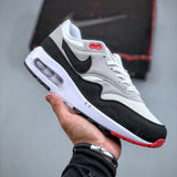 Air Max 1 Dark Obsidian and University Red
