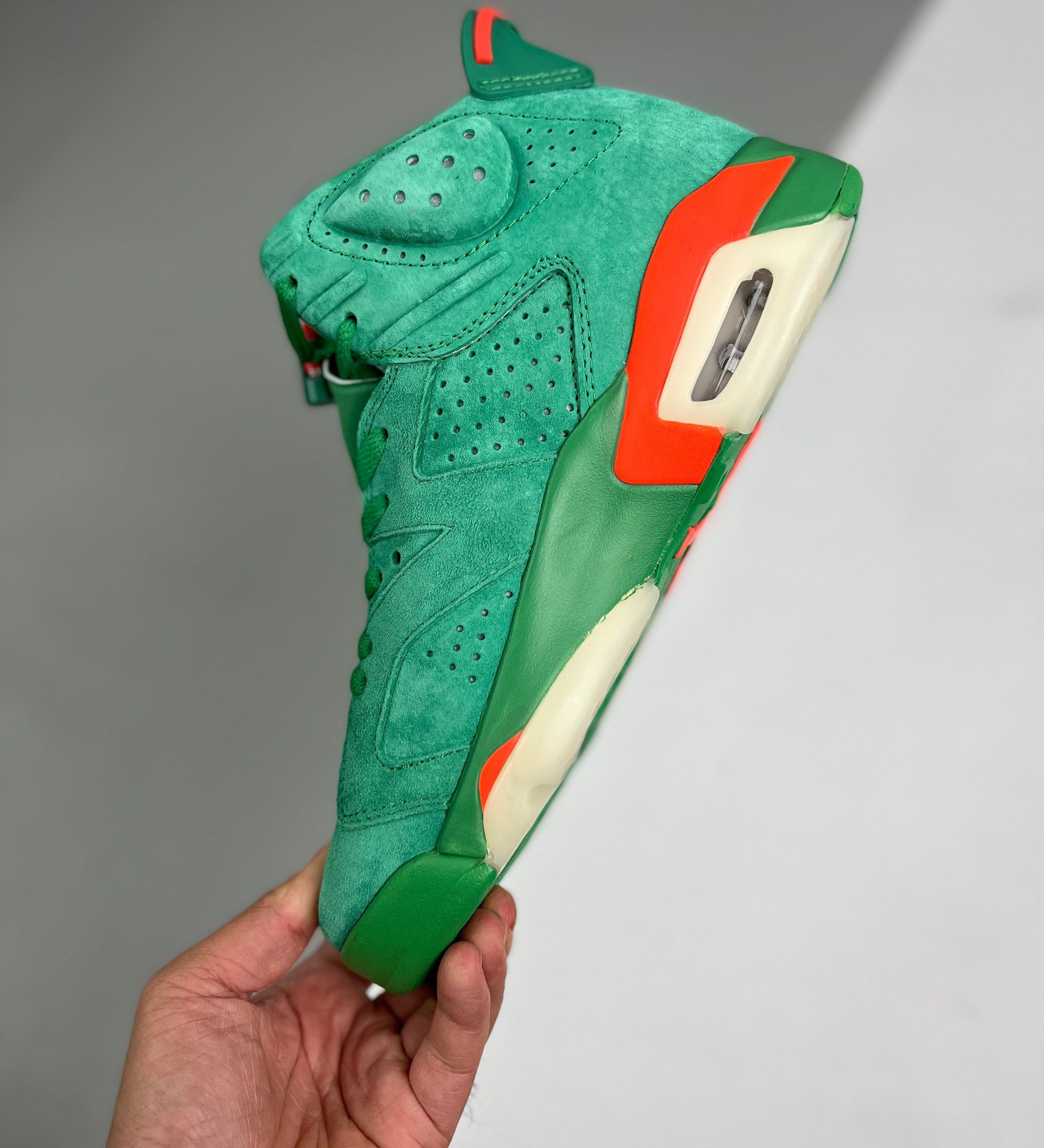 AJ6 Retro NRG Green Suede Gatorade