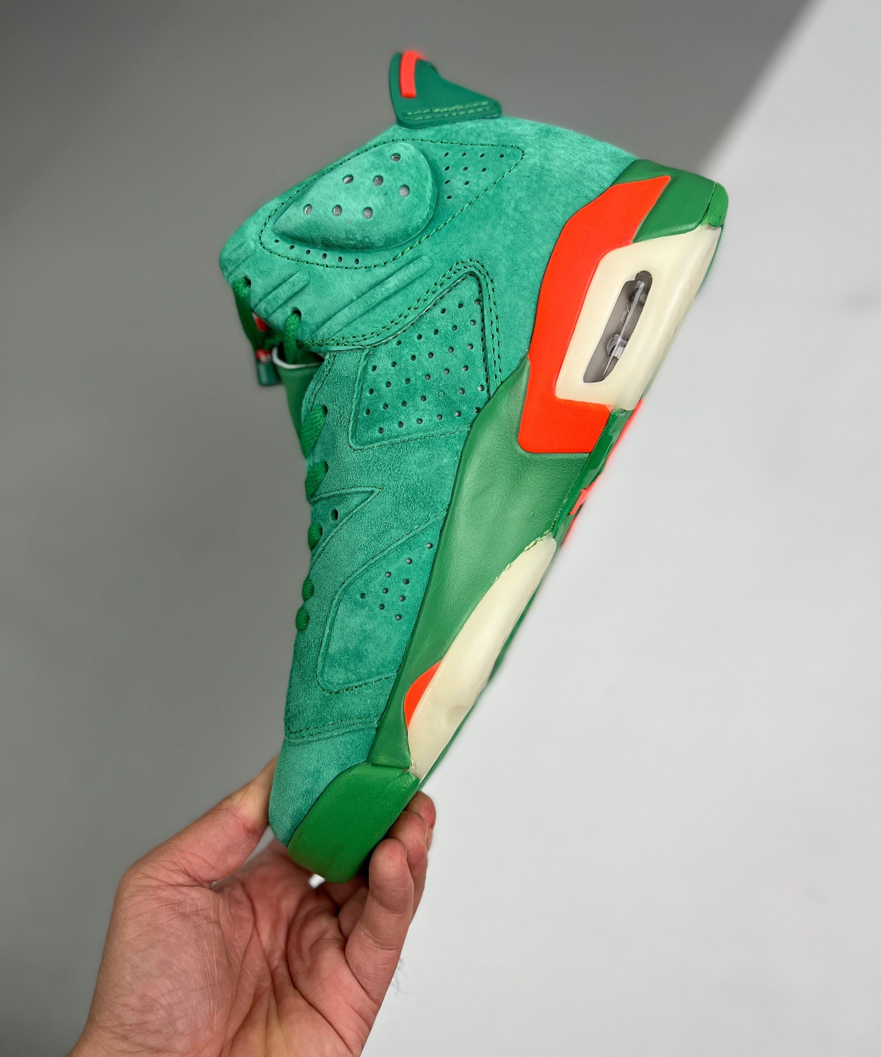 AJ6 Retro NRG Green Suede Gatorade