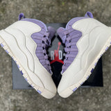 AJ10 White and Purple
