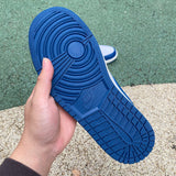 AJ1 MID French Blue Gym Red