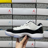 AJ11 Low Black and White