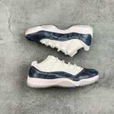 AJ11 Snake Blue
